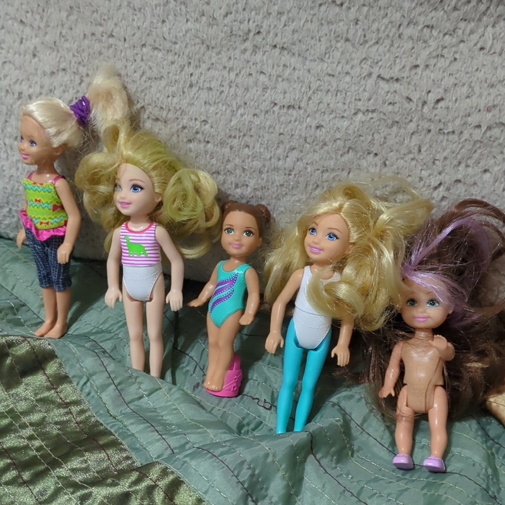 Colorful Barbie Chelsea Kids Dolls Set
